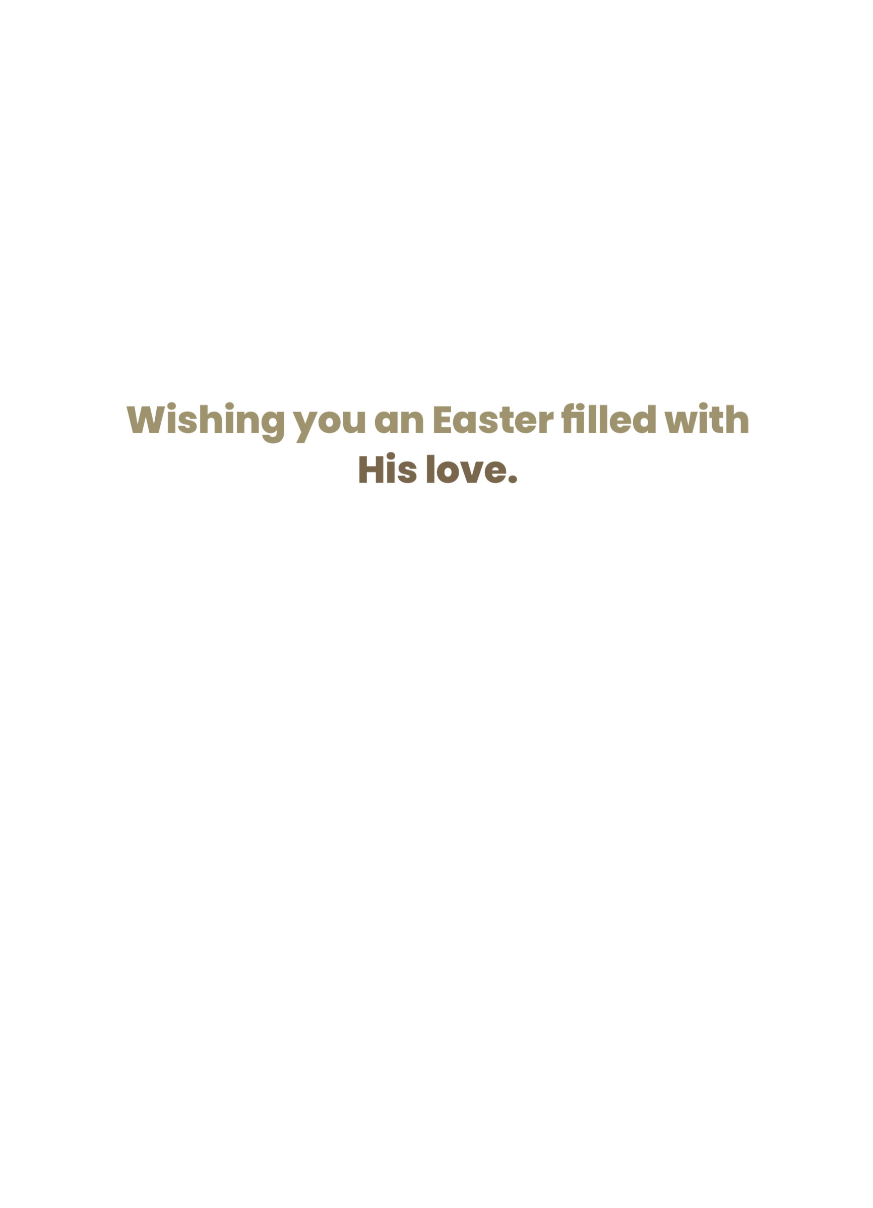 His Love by Karen Endicott
