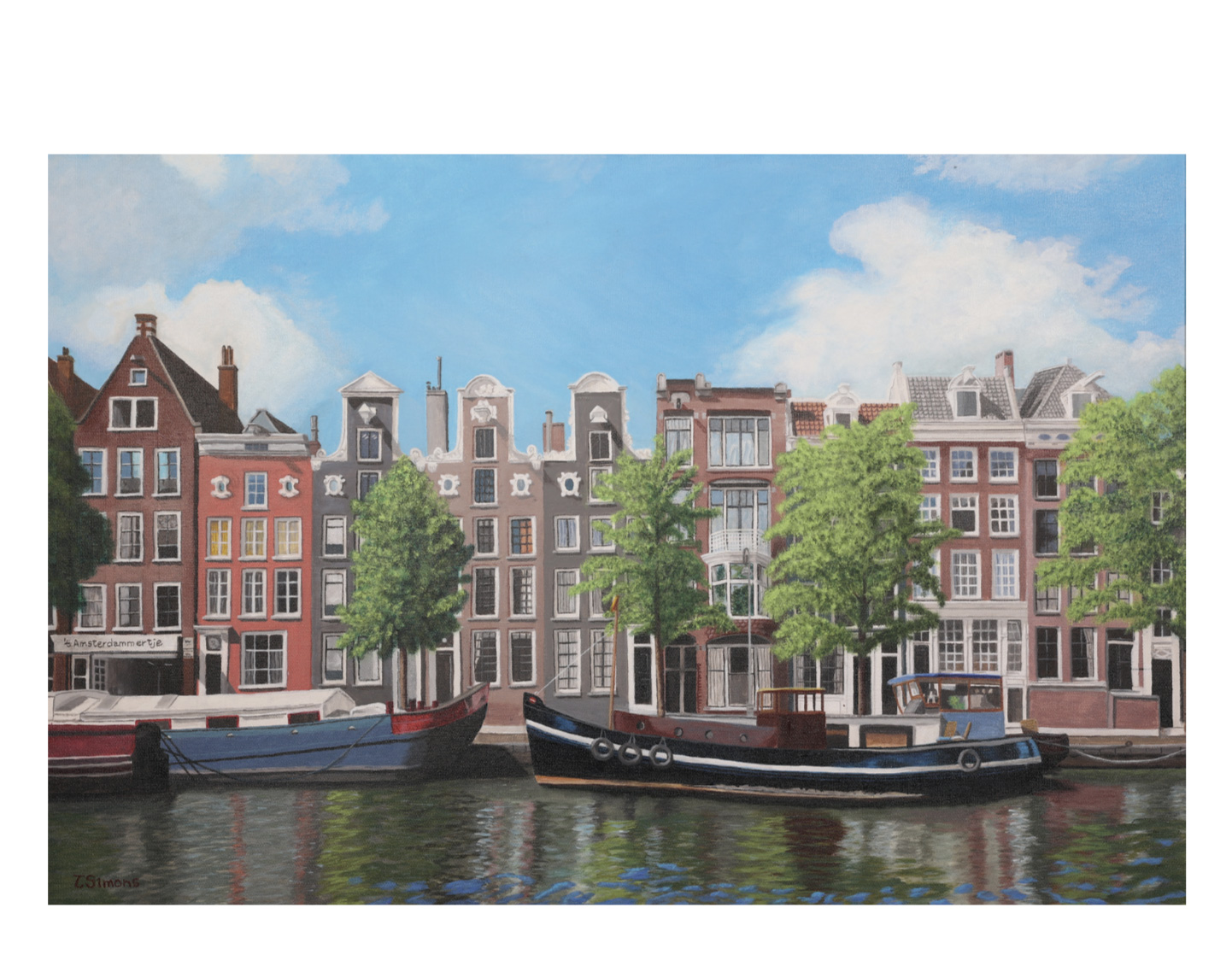 Amsterdam Canal by Thelma Simons