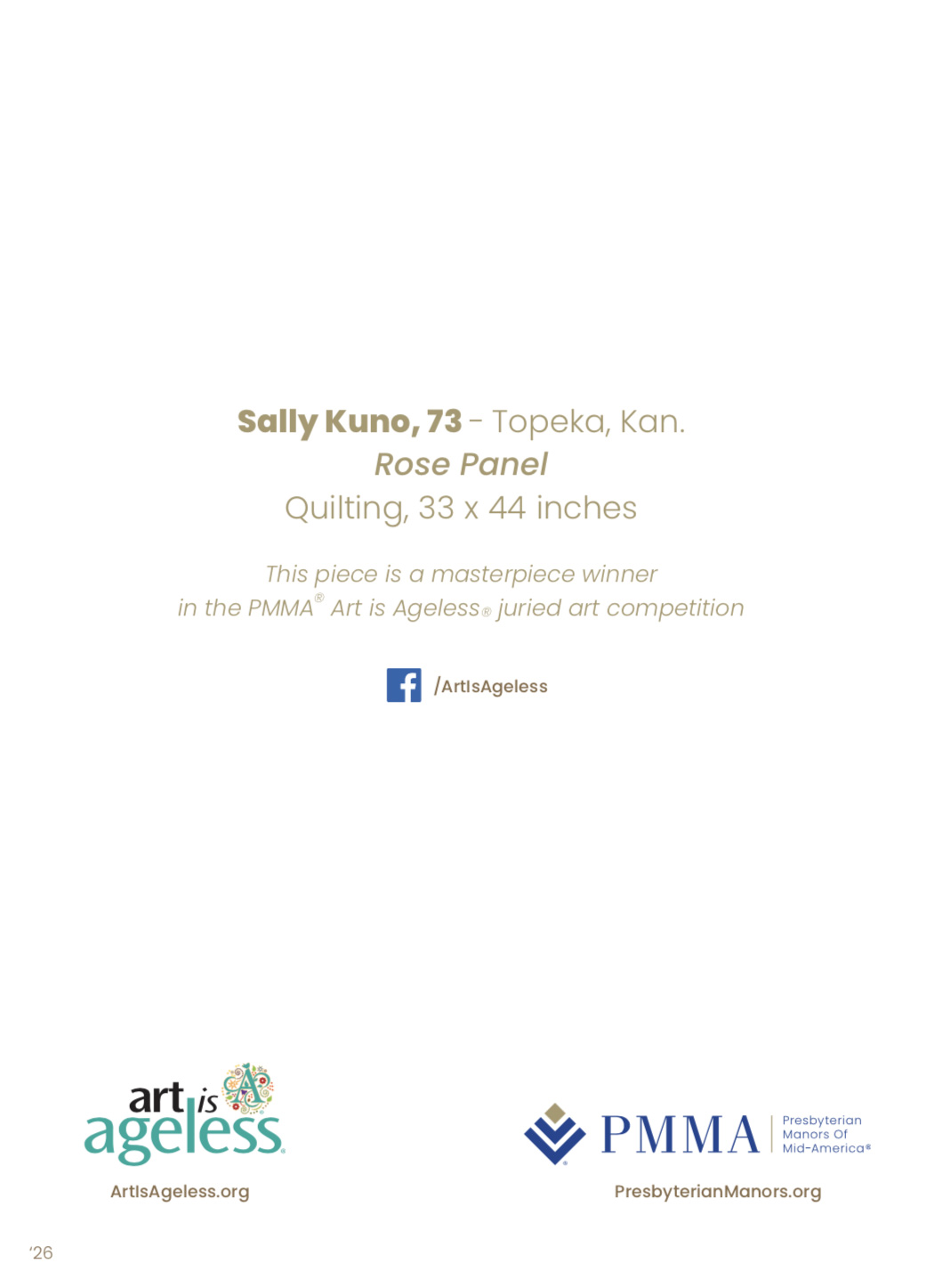 Rose Panel by Sally Kuno